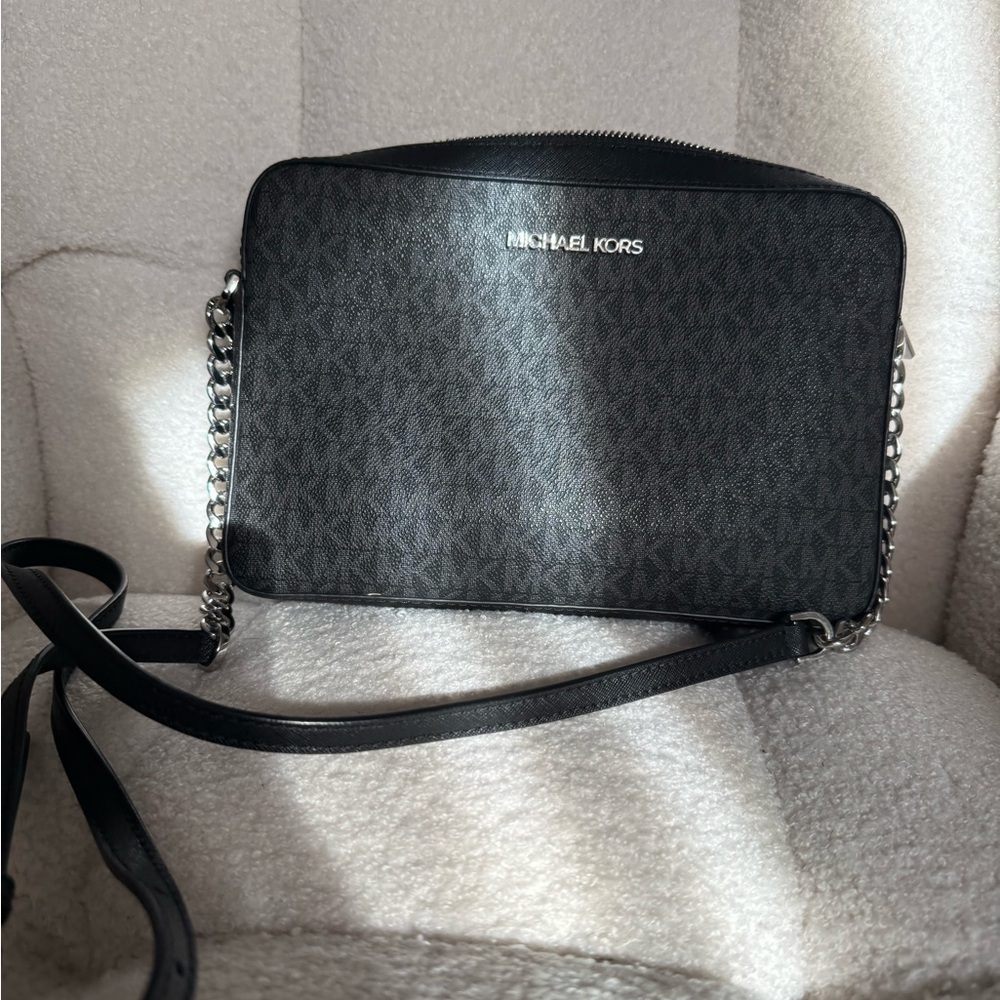 Michael Kors Black Logo Crossbody Bag